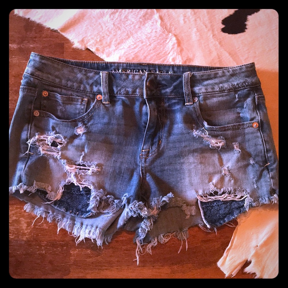 American eagle super stretch Shortie cutoffs sz 10